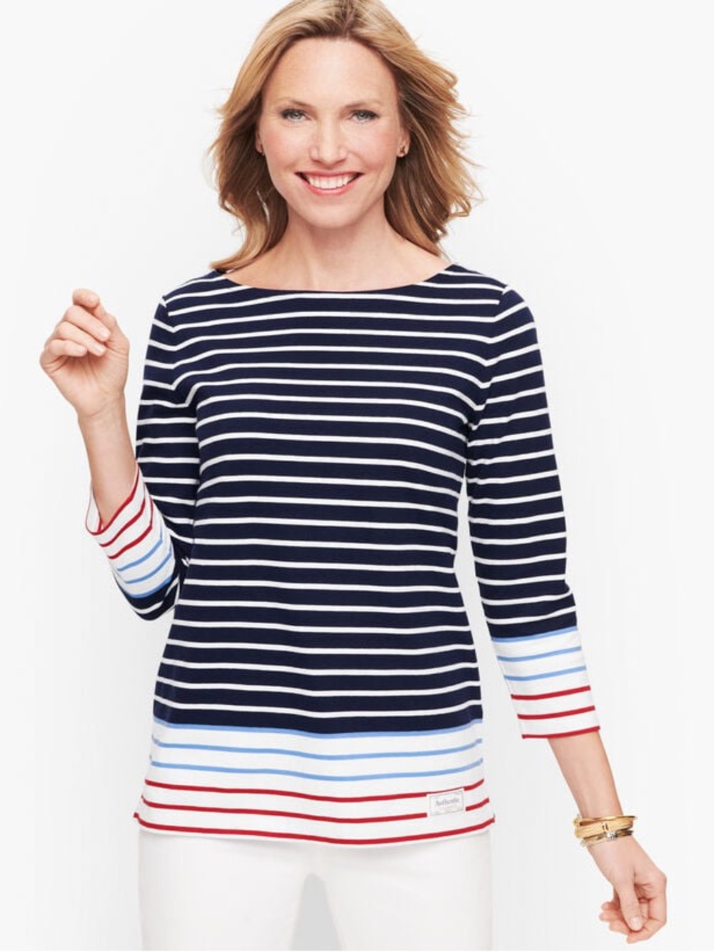 Talbots Breton Stripe Tee | NWT | Women’s Small | 100% Cotton Nautical Top